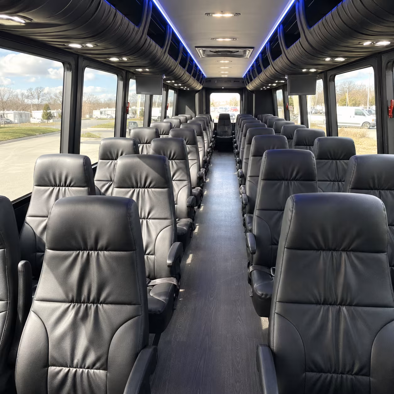 West Palm Beach Corporate Transportation party bus exterior