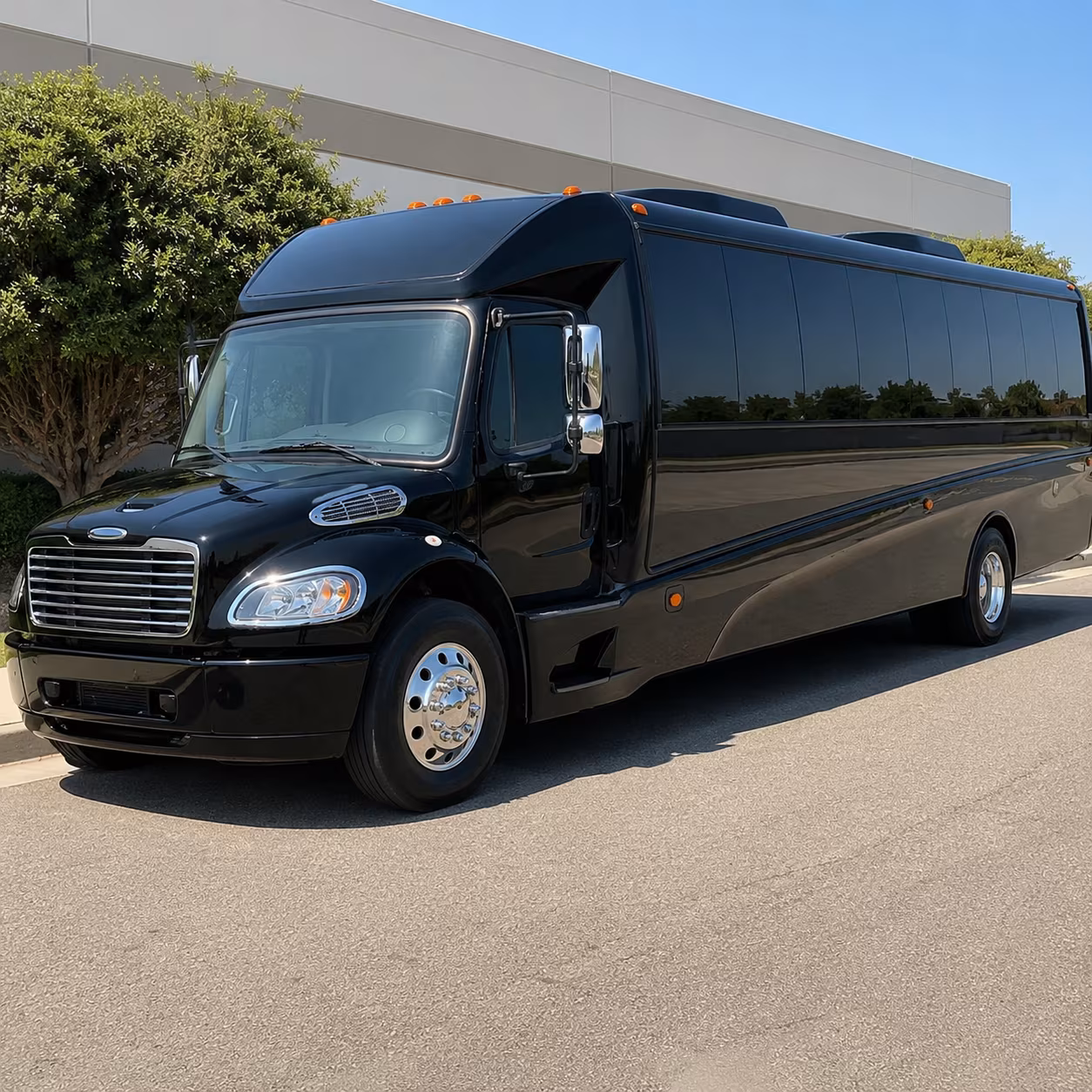 West Palm Beach Corporate Transportation party bus exterior
