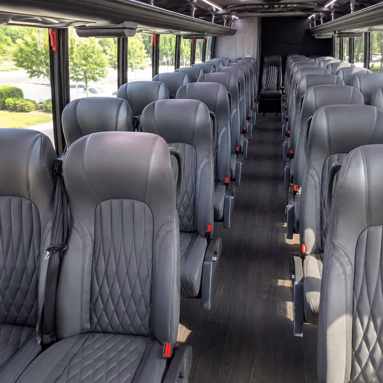 West Palm Beach Corporate Transportation party bus interior