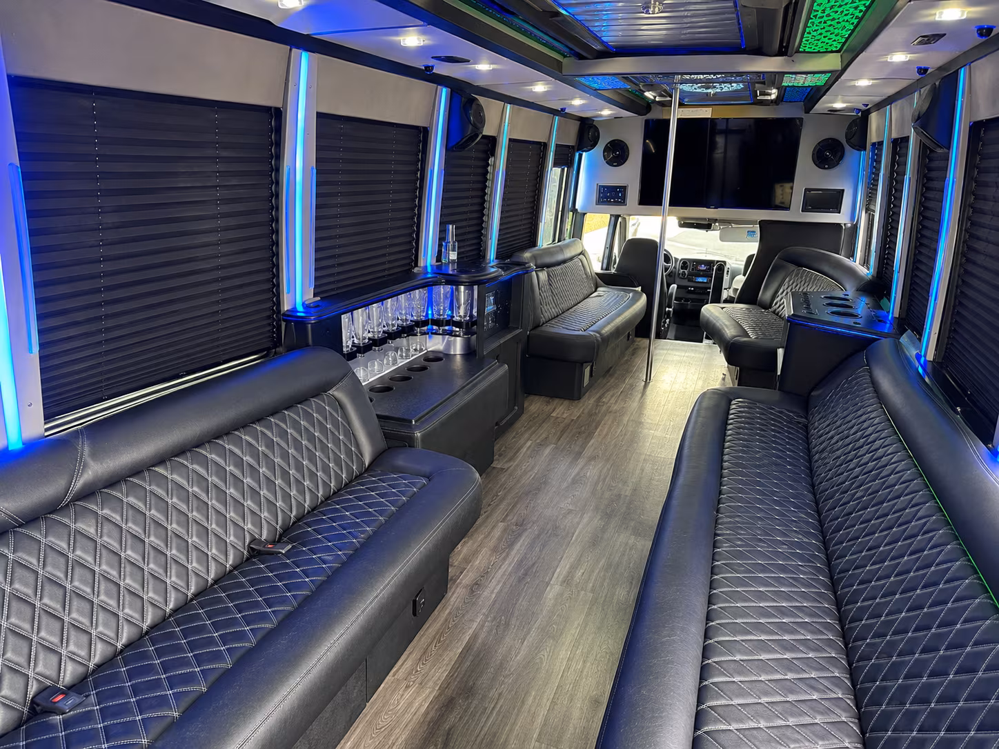 West Palm Beach Prom & Homecoming Transportation party bus exterior