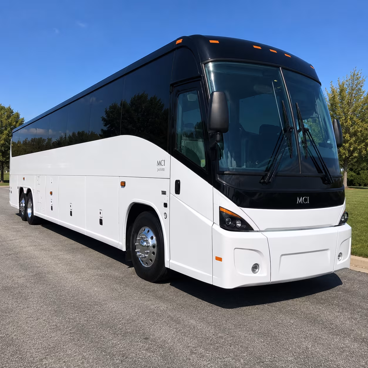 West Palm Beach School Event Transportation party bus exterior