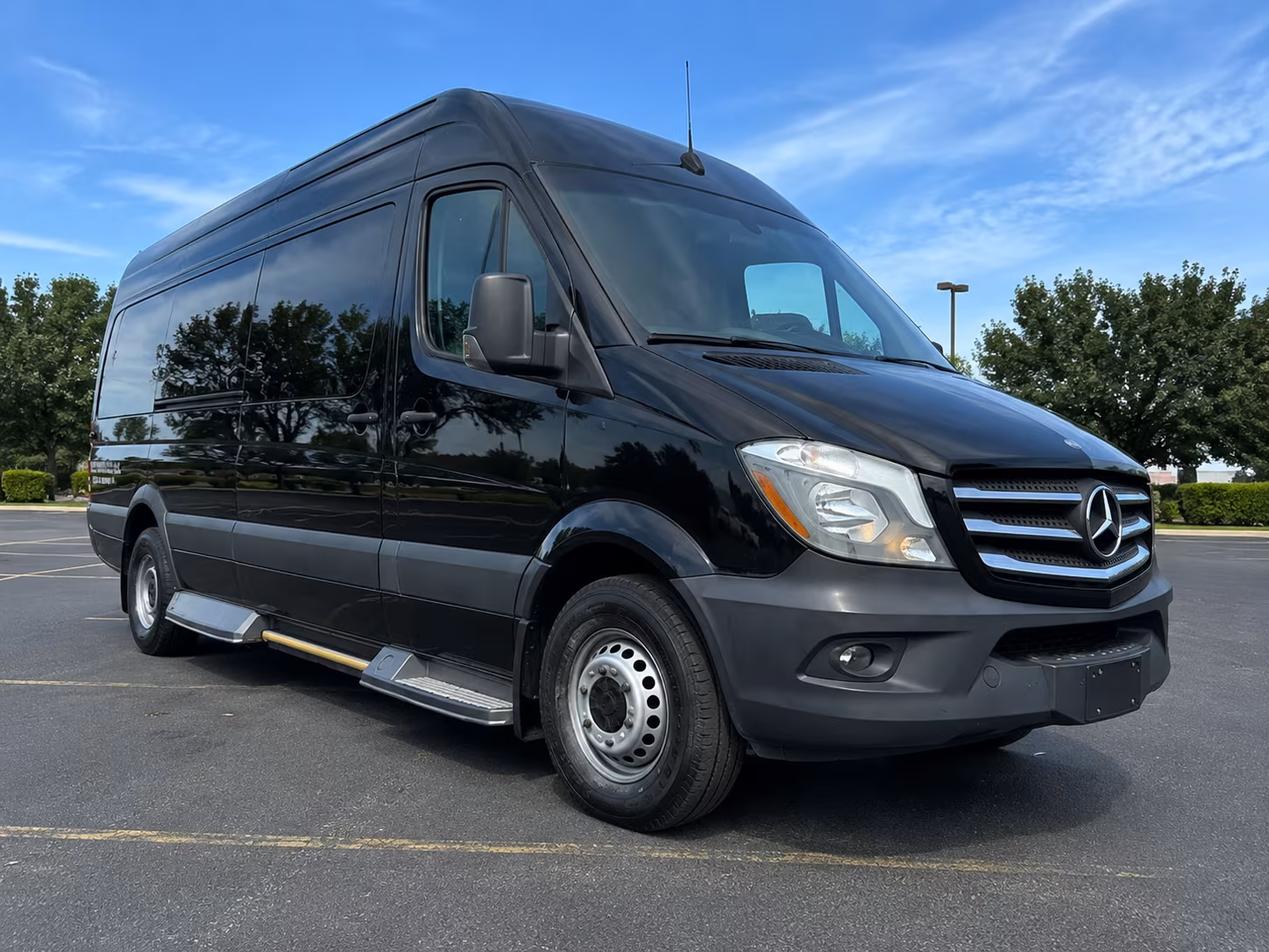 West Palm Beach School Event Transportation party bus exterior