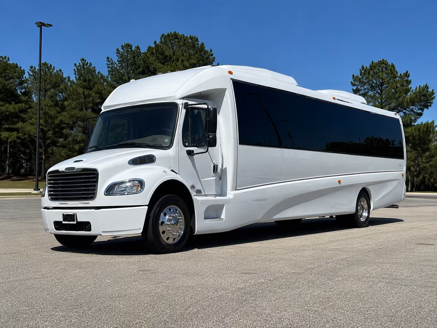 West Palm Beach Wedding Transportation party bus exterior