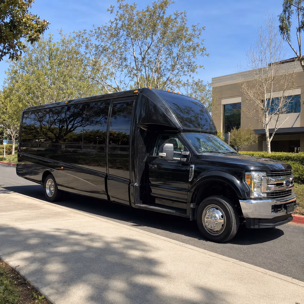 West Palm Beach Wedding Transportation party bus exterior