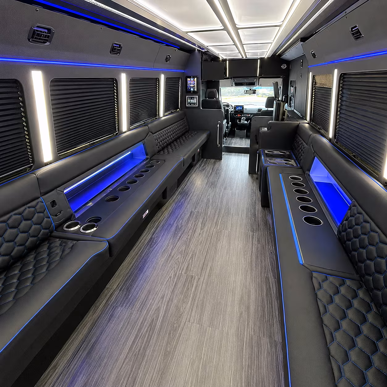 West Palm Beach Winery Tour & Pub Crawl Transportation party bus interior