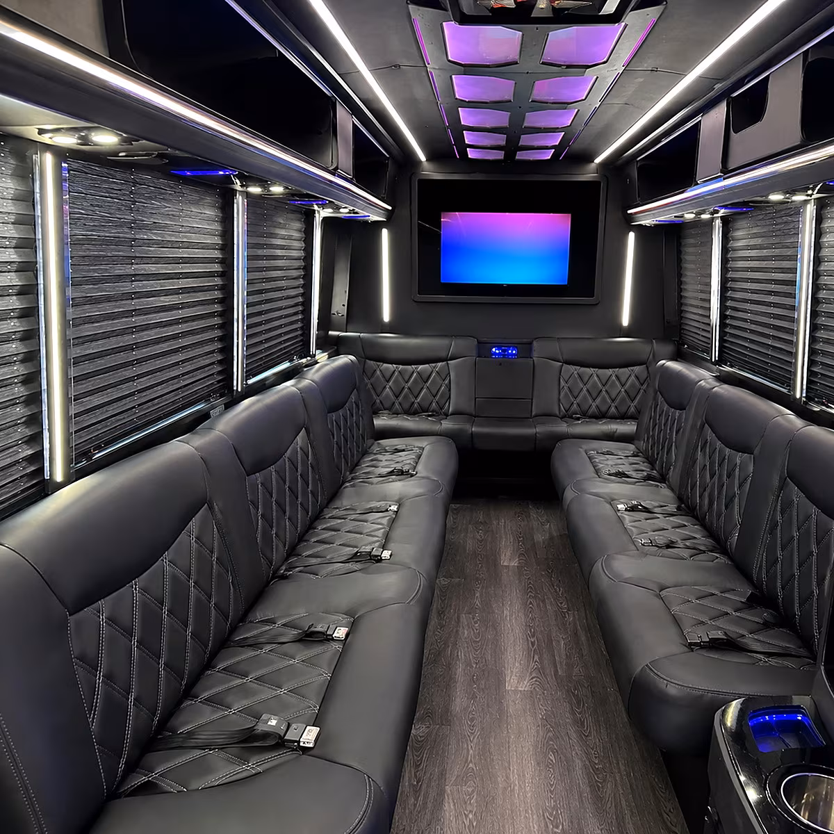 West Palm Beach Winery Tour & Pub Crawl Transportation party bus interior