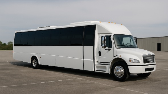 Exterior of West Palm Beach Party Bus Company's 28 Passenger Party Bus in Pompano Beach