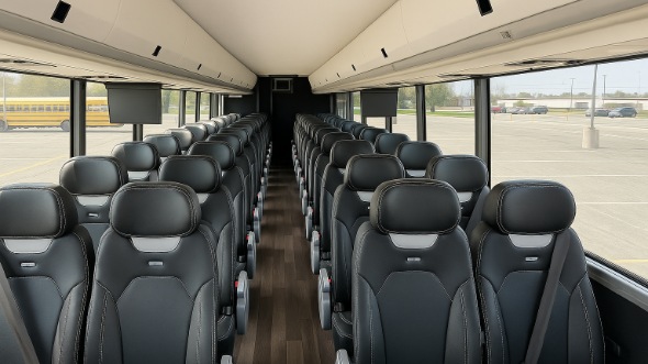 Interior of West Palm Beach Party Bus Company's 35 Passenger Mini Bus in West Palm Beach