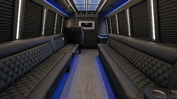 west palm beach 40 passenger party bus inside